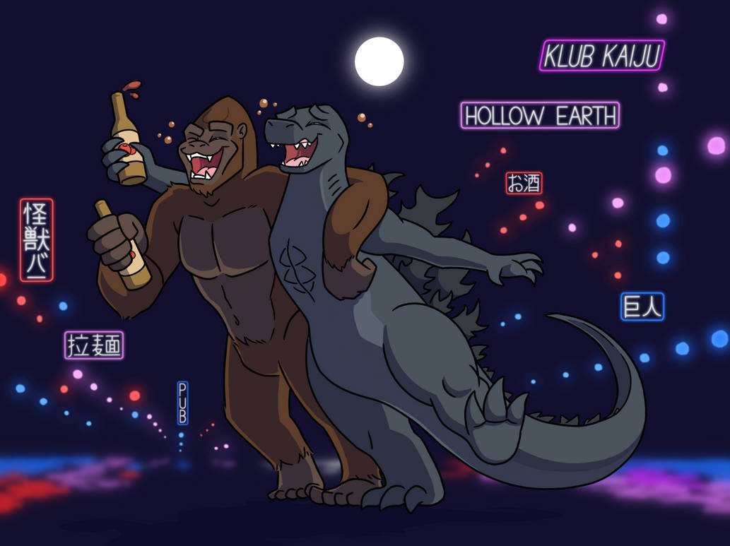 Godzilla  Kong Drunk Budds 