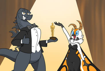 Godzilla wins his first Oscar