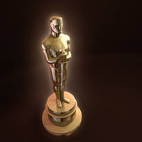 Oscar statue 3d model award