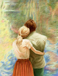 Watercolour Illustration - Loving Monet