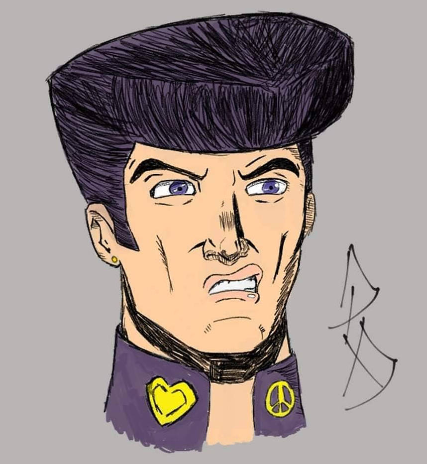 Josuke portrait by Drawmingo on DeviantArt