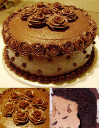 Chocolate Roses cake