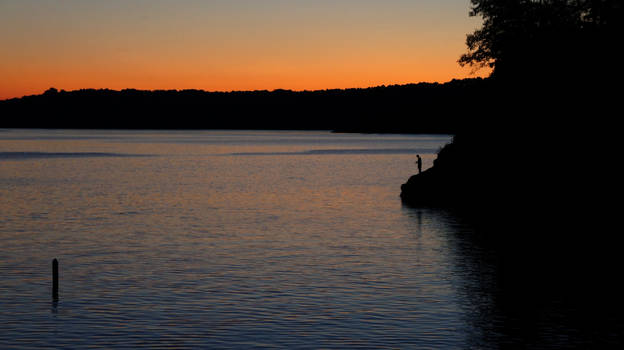 Fishing at Sunset