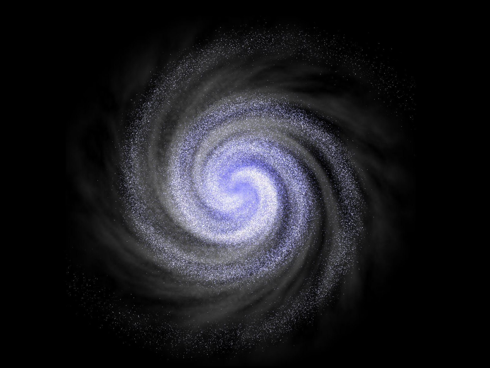 blue spiral galaxy