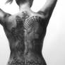 Tattooed Study, Standing Nude
