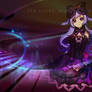 Purple Music Anime Girl Wallpaper