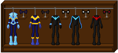 Nightwings Wardrobe Full Set