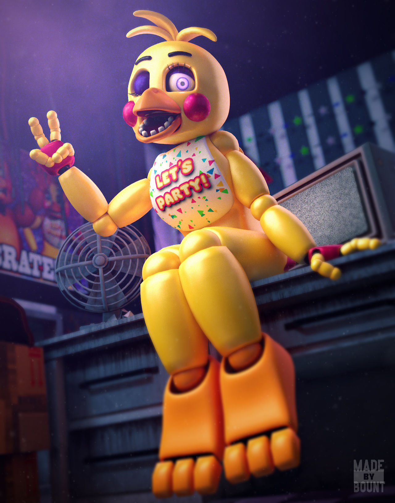Toy Chica By Bount4D On DeviantArt toy-chica-by-bount4d-on-deviantart