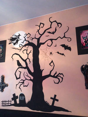 Gothic wall mural