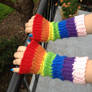 Rainbow Arm Warmers