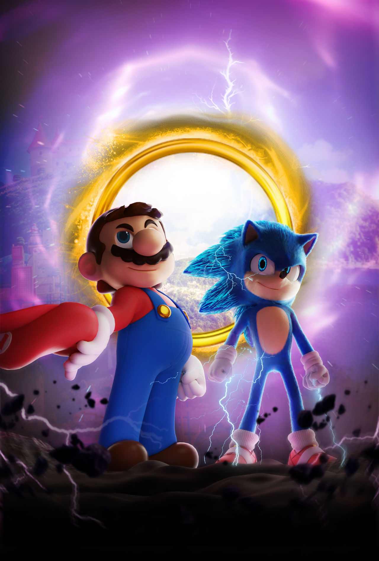 Mario and Sonic Fan Poster by RetroManArts on DeviantArt