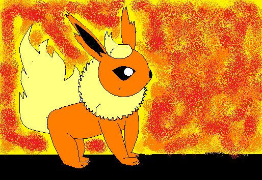 Flareon in the Flames by PokeAngel14 on DeviantArt