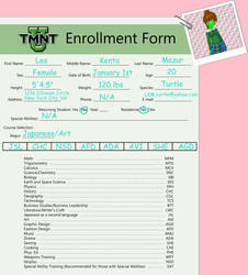 TMNT-U Enrollment Lea