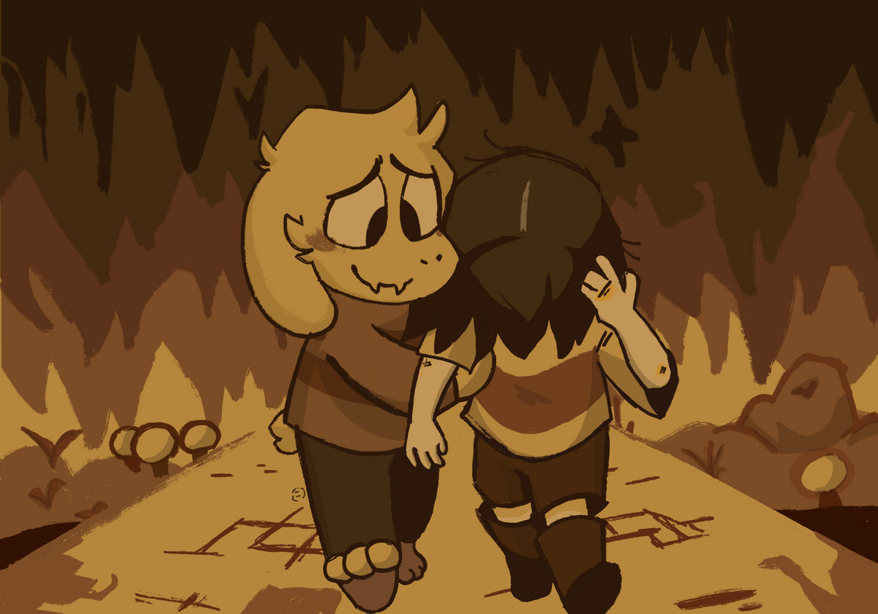 Chara and Asriel by DreamerSoap on DeviantArt