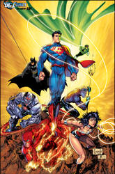 Jla Issue 3 Variant By Jonathanglapion XGX