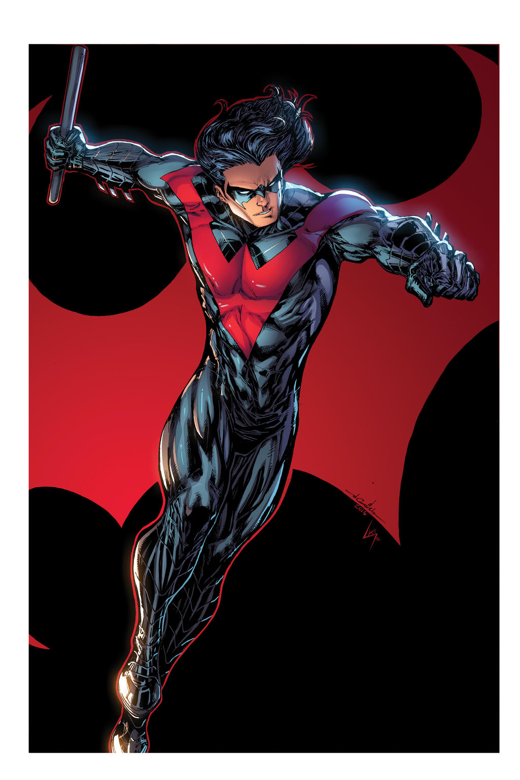 nightwing   march26th2014 by spiderguile XGX