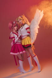 Eternal Sailor Moon and Sailor Chibi Moon cosplay by Shiera13