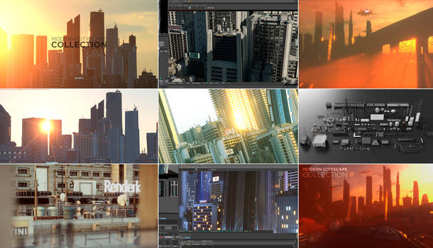 3D Modern Cityscape Collection