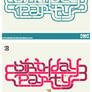 Birthday Party Logo versions.