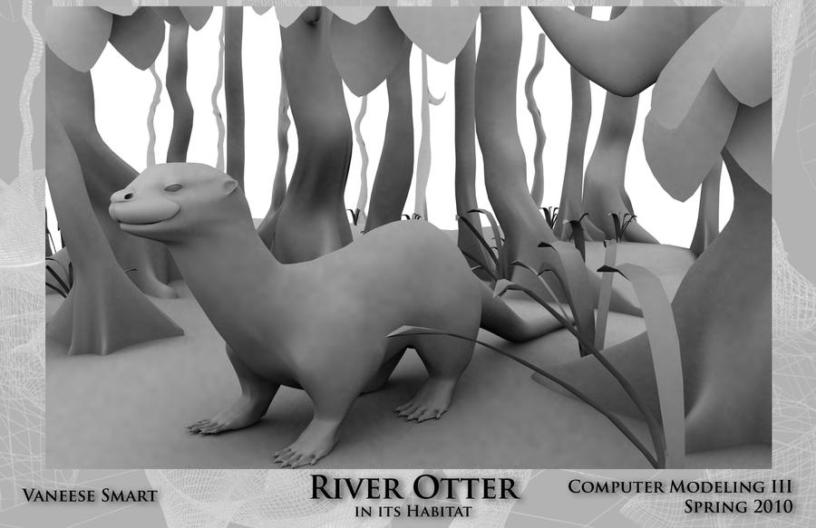 River Otter in Habitat