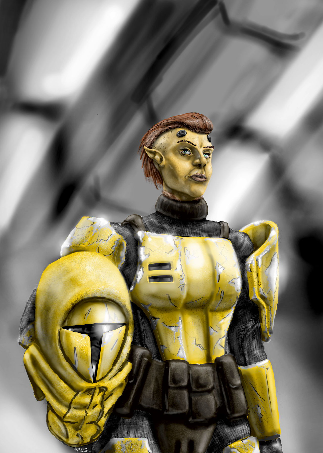 Devaronian mando captain by VacuraVisions on DeviantArt
