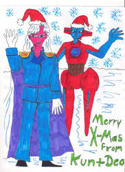 X-Mas Greetings from Kunzite and Deoxys for al by 1Missy