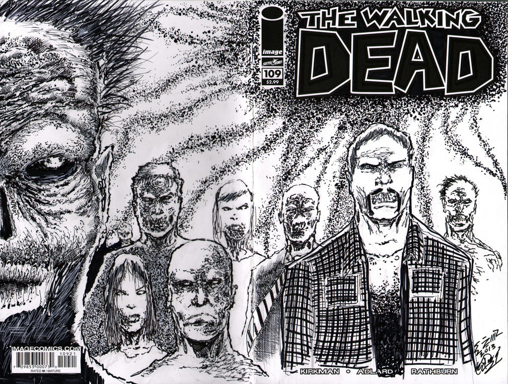 WALKING DEAD SKETCH COVER (By Czr)