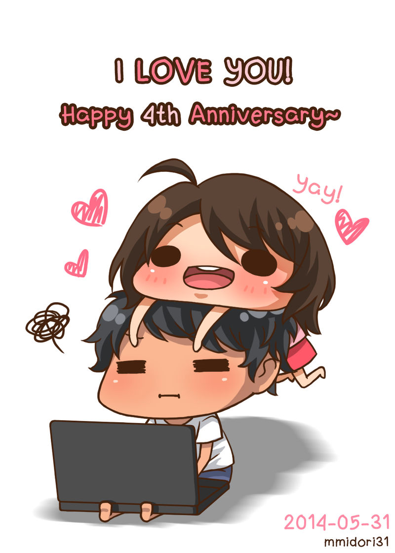 Happy 4th Anniversary By Mmidori31 On Deviantart