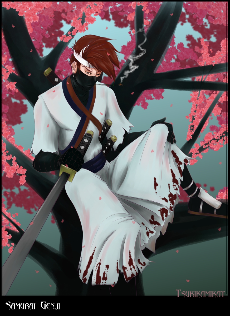 Genji among the sakura...