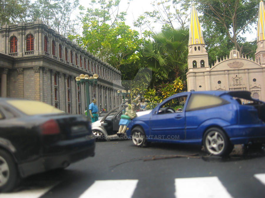 Miniature Car Crash in Mexico