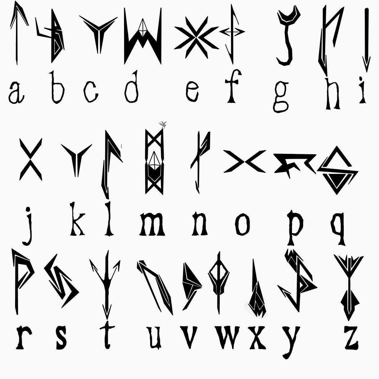 Pinterest Fake Language Custom Language Alphabet by kalanerr on DeviantArt
