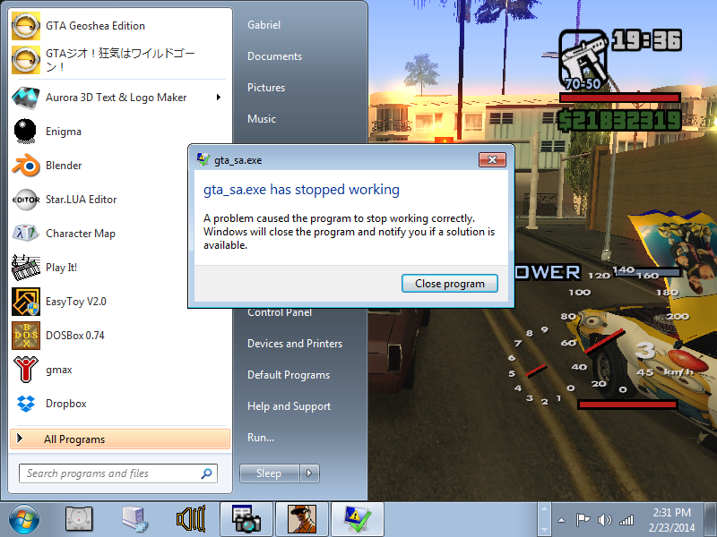Gta_sa.exe Has Stopped Working, NOOOO!
