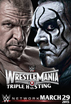 WWE WrestleMania 31 Triple H VS Sting Poster