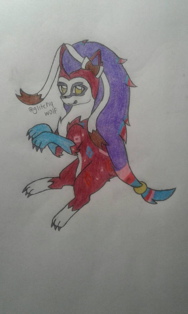 PokeFusion OC- Roulette by GlitchyWolgon on DeviantArt