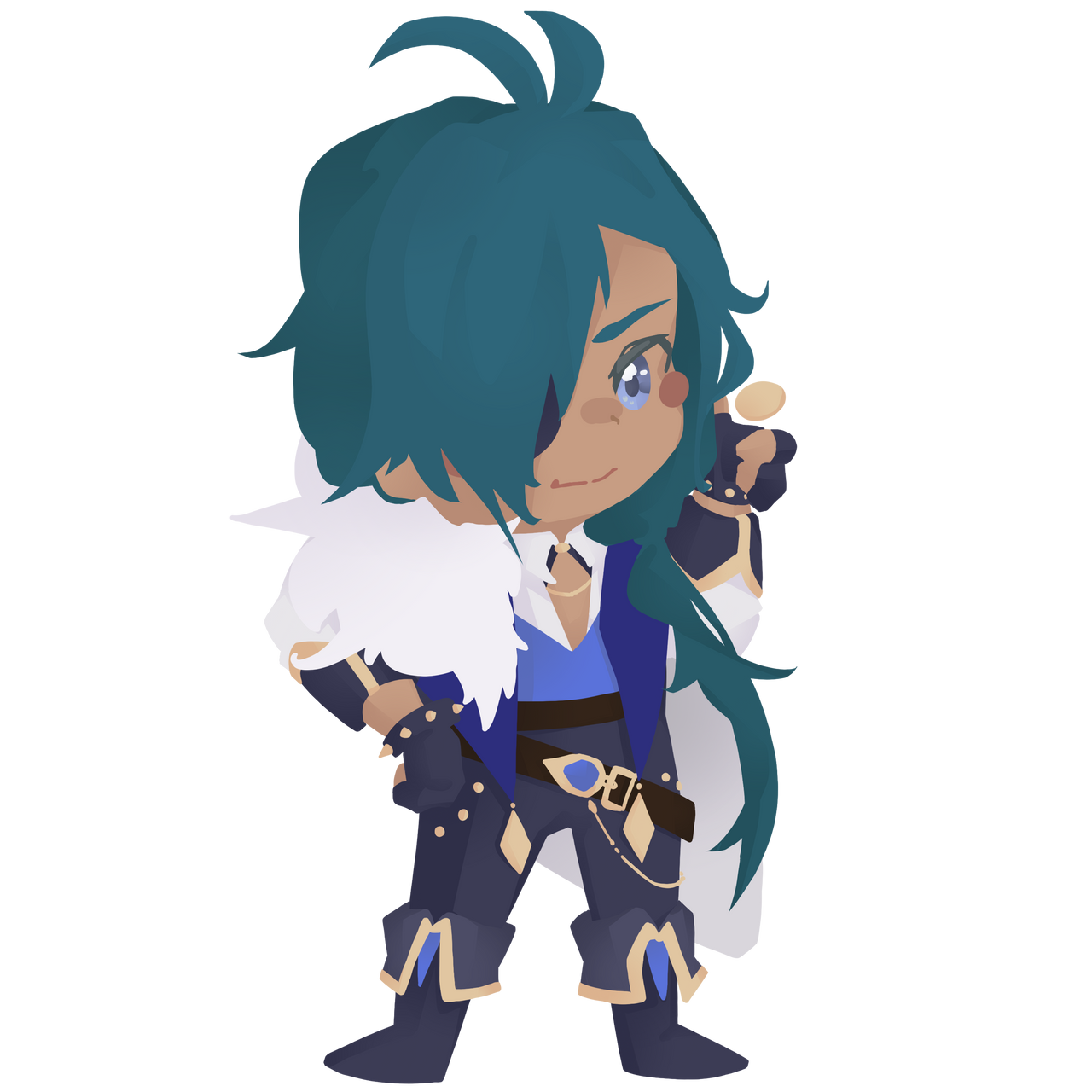 Kaeya Sticker by zuzudraws98 on DeviantArt