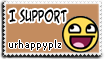 Stamp: Support urhappyplz by rockstarREMIX