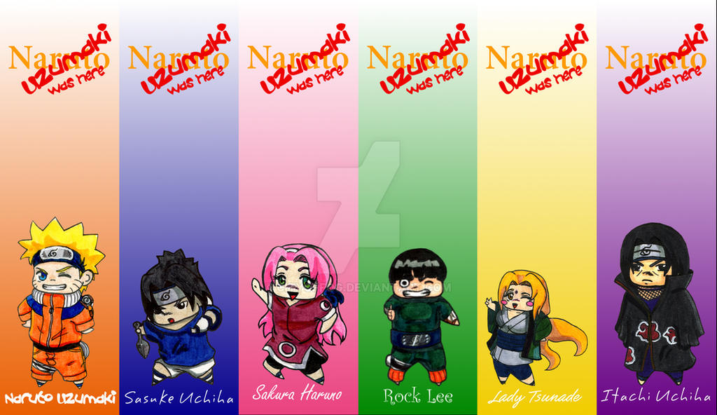 Naruto Bookmarks by cityoffog on DeviantArt