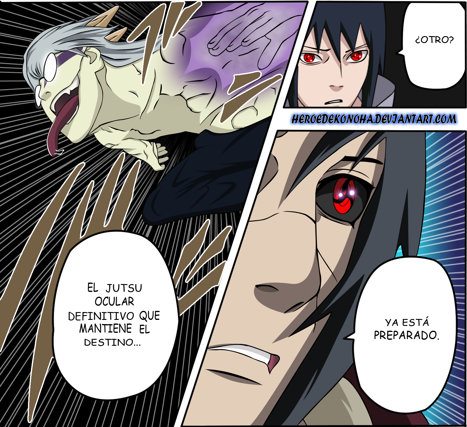 Naruto 581 Sasukeitachi Y Kabuto By Heroedekonoha On Deviantart