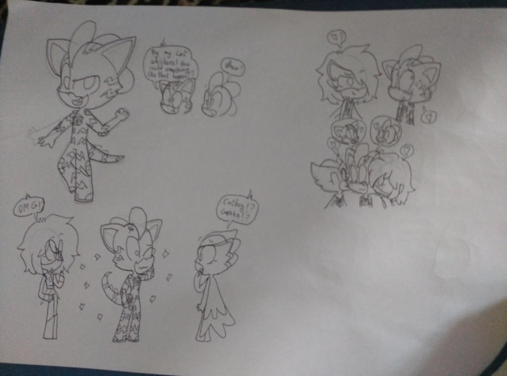 Sketch Lizard Cat Pjmasks Fusion By Katiamel On Deviantart