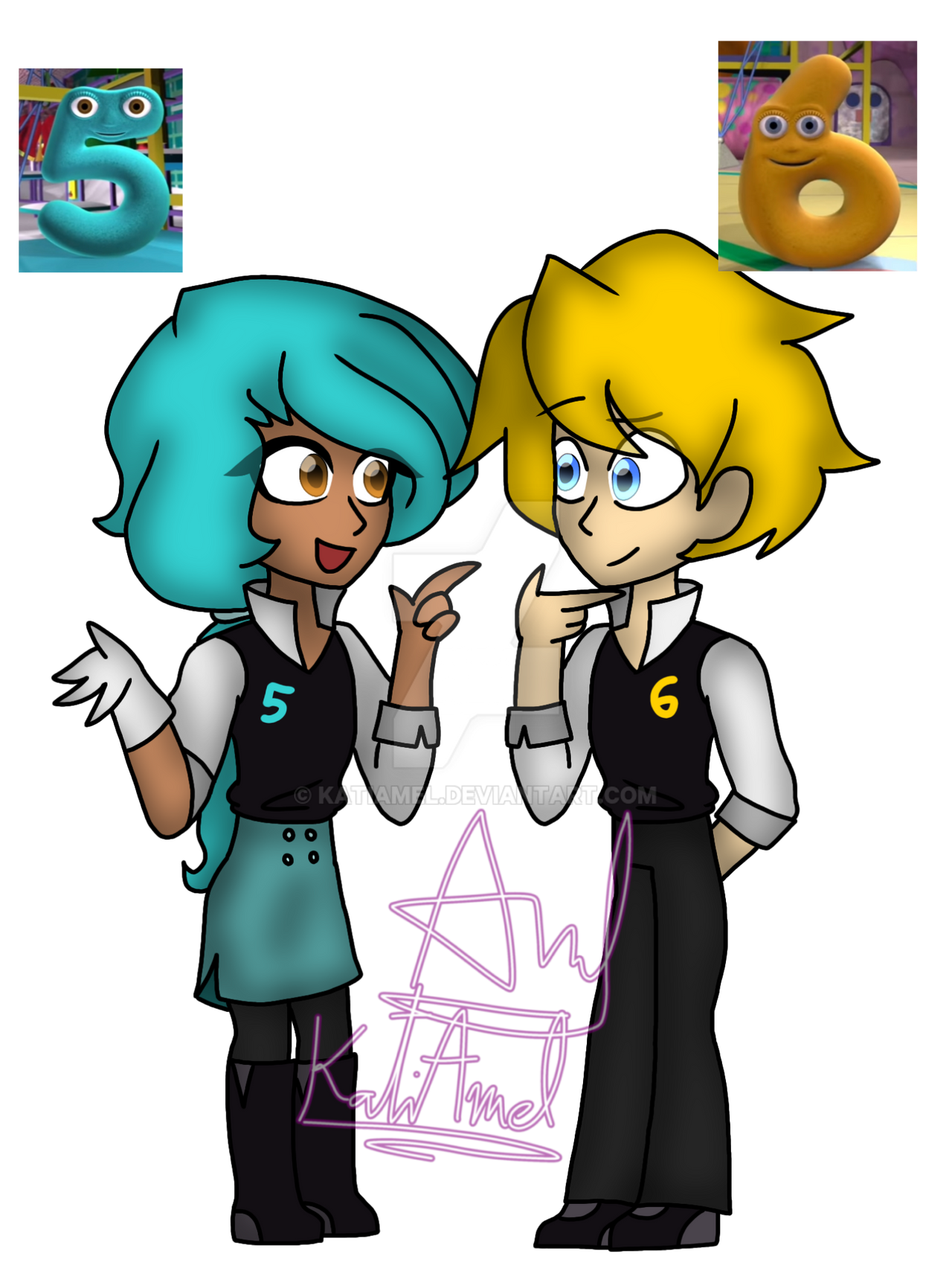 Humanized Numberjacks 5 And 6 By KatiAmel On DeviantArt humanized-numberjacks-5-and-6-by-katiamel-on-deviantart