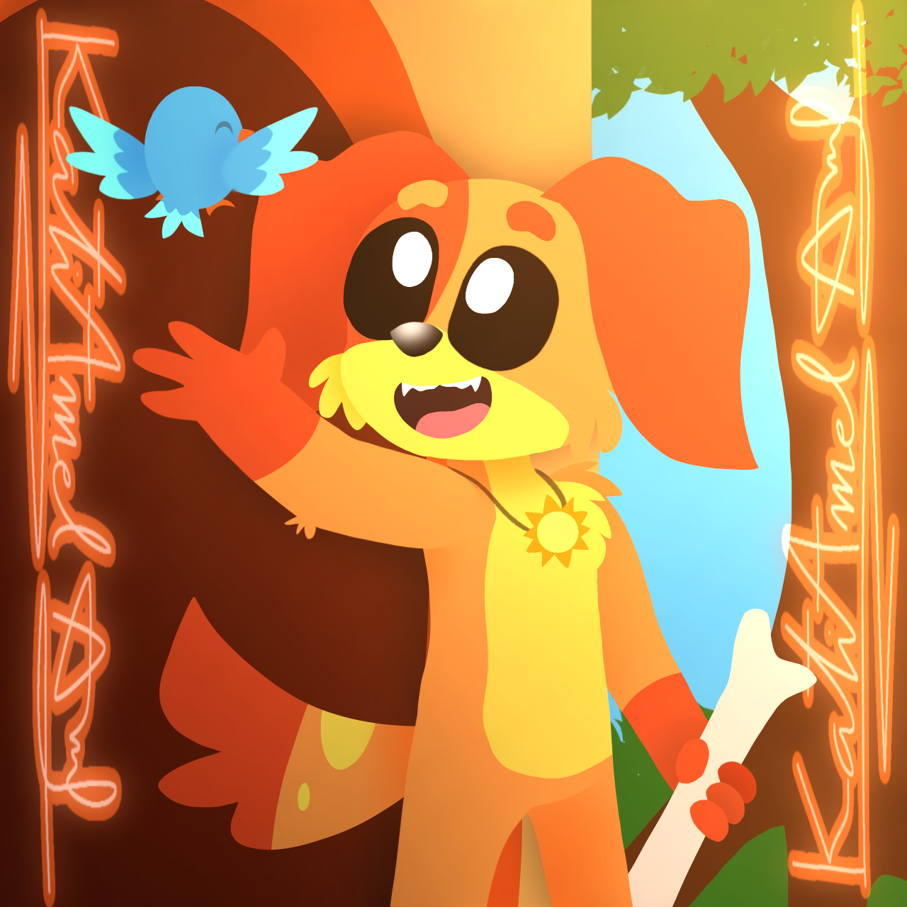 Smiling Critters DogDay by KatiAmel on DeviantArt