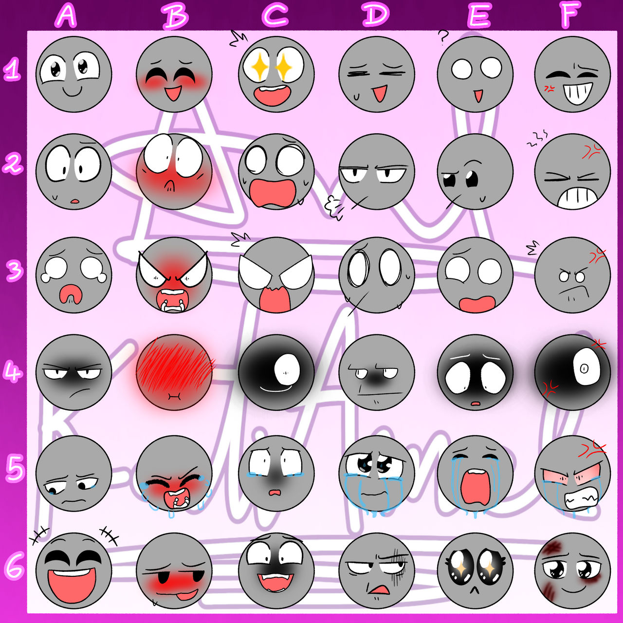 I made my first Emotion Chart by KatiAmel on DeviantArt