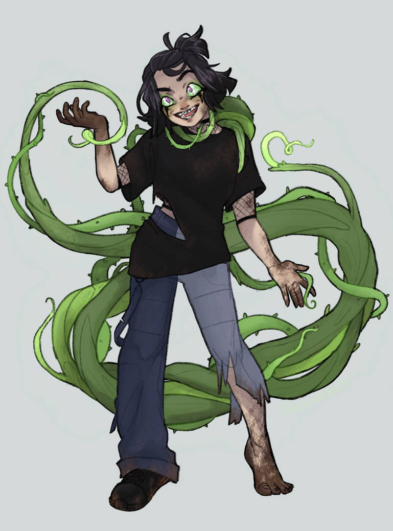 Vegetized Sam Feral Plant Sam by Sp00kberry on DeviantArt