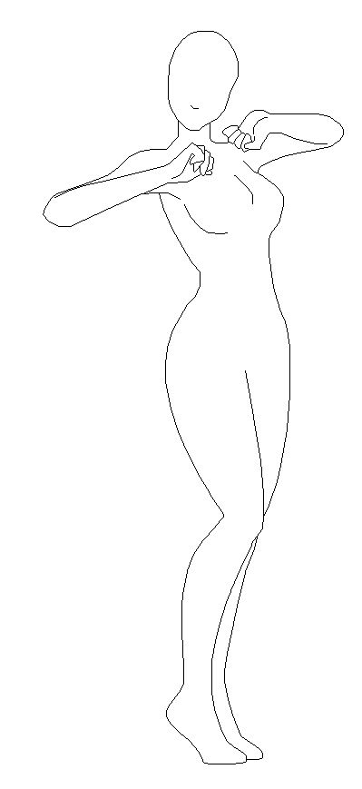 Interlinear Pose Pose 1 Lineart by FreeKissForAll on DeviantArt