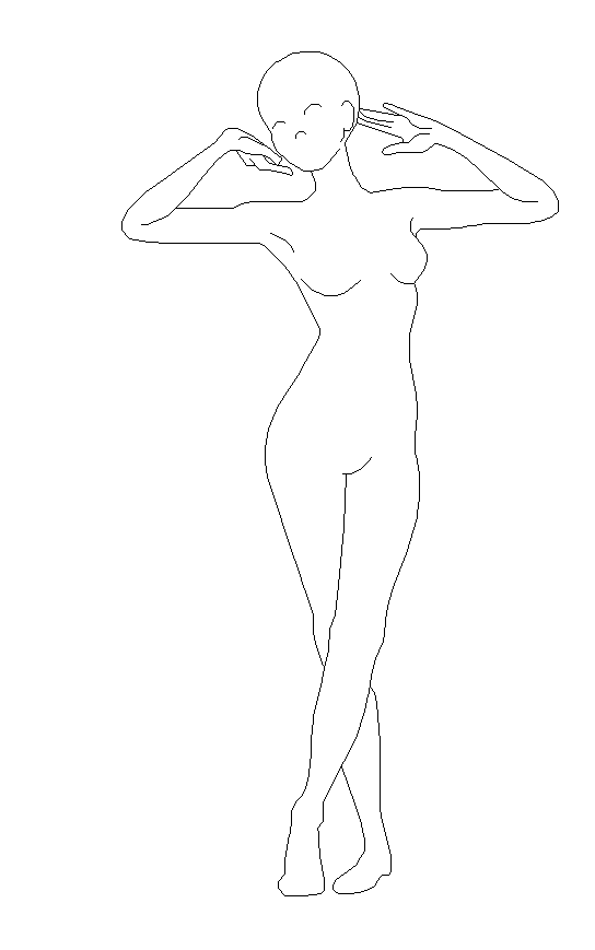 Pose 3 Lineart