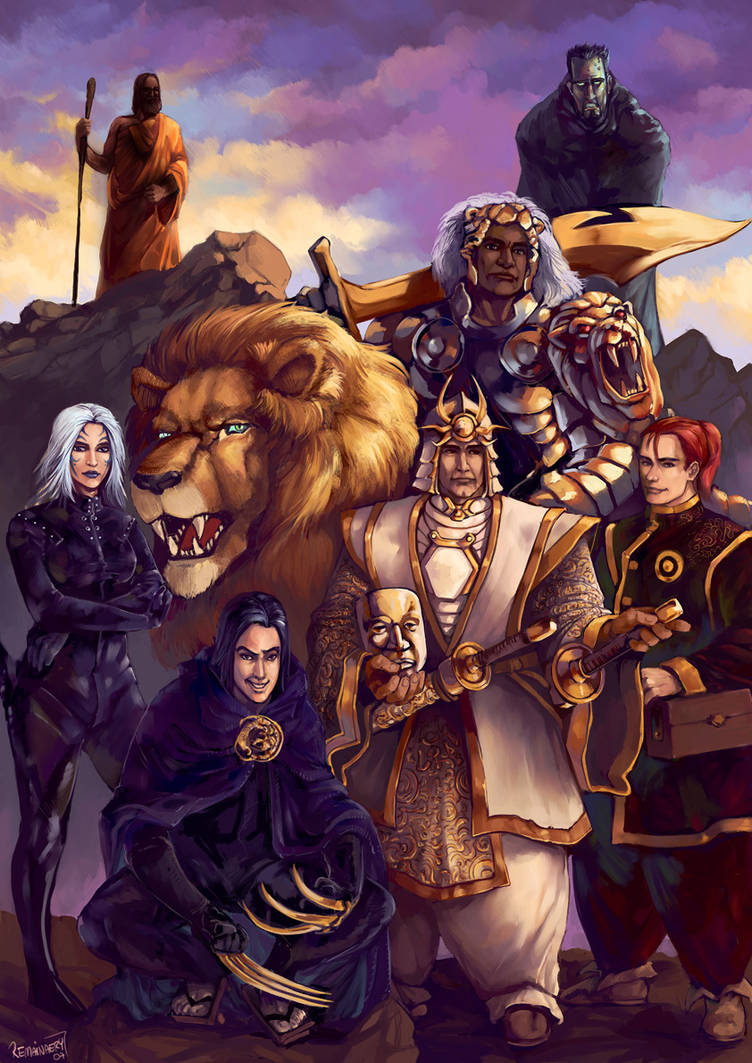 Exalted Characters Comission by Remainaery on DeviantArt