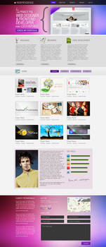 One Page Portfolio Template