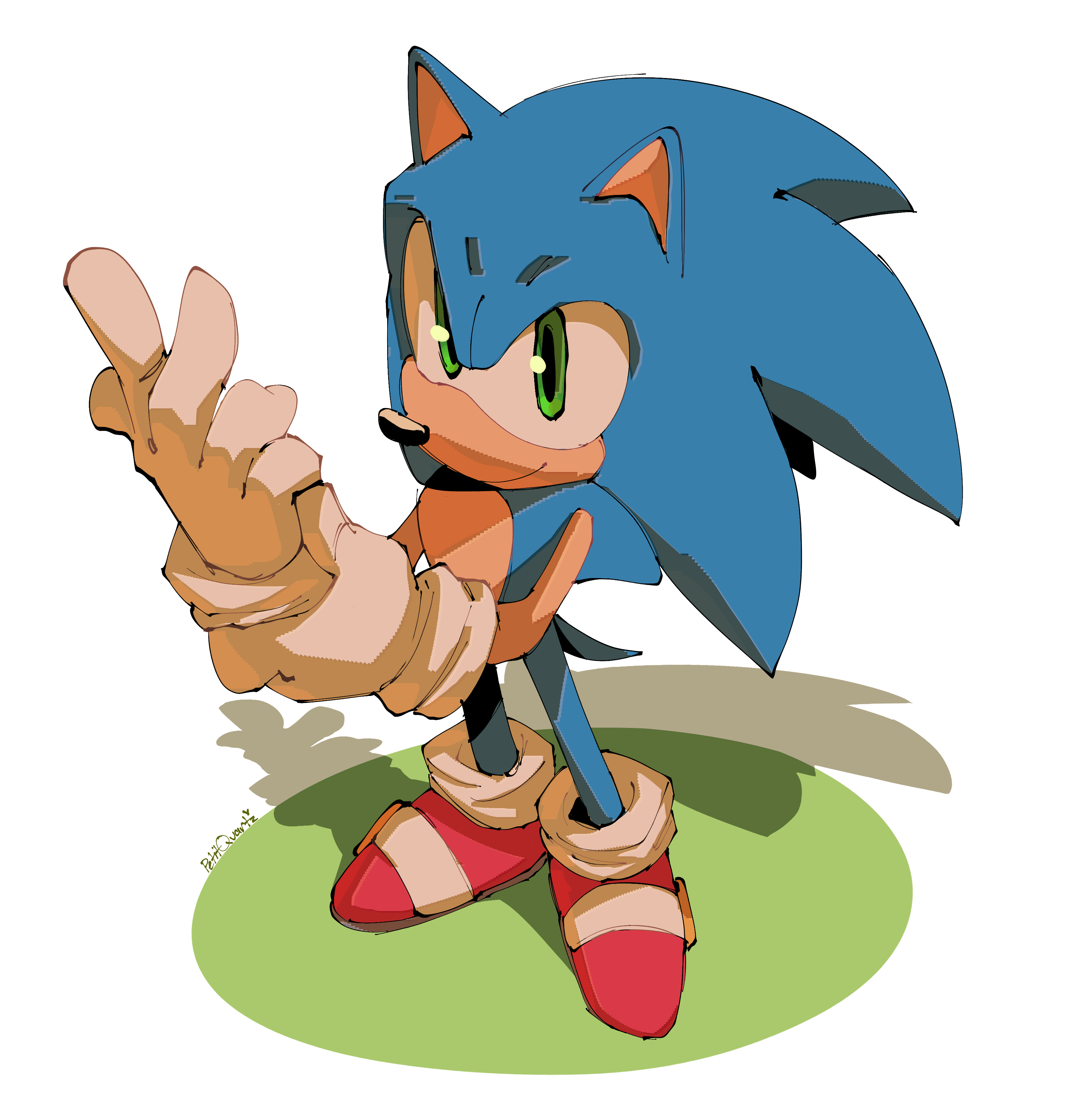 Classic Sonic Fanart by LightFreak86 on DeviantArt