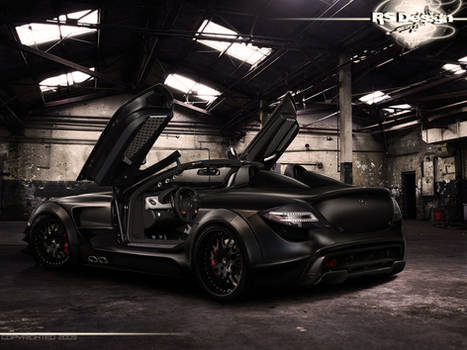 Mercedes Benz SLR Black- rear