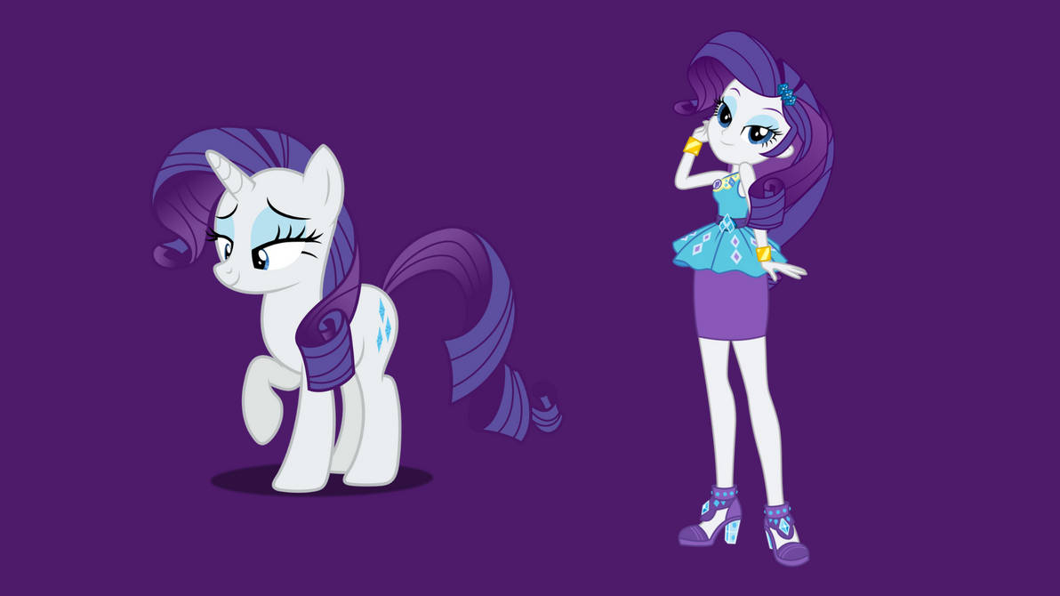 Rarity (Human and Pony) by AmadonDawn on DeviantArt